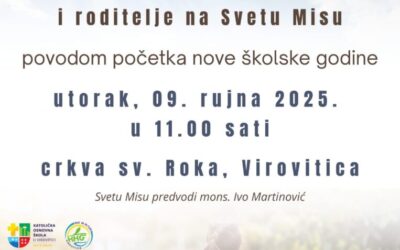 Sveta Misa povodom početka nove školske godine