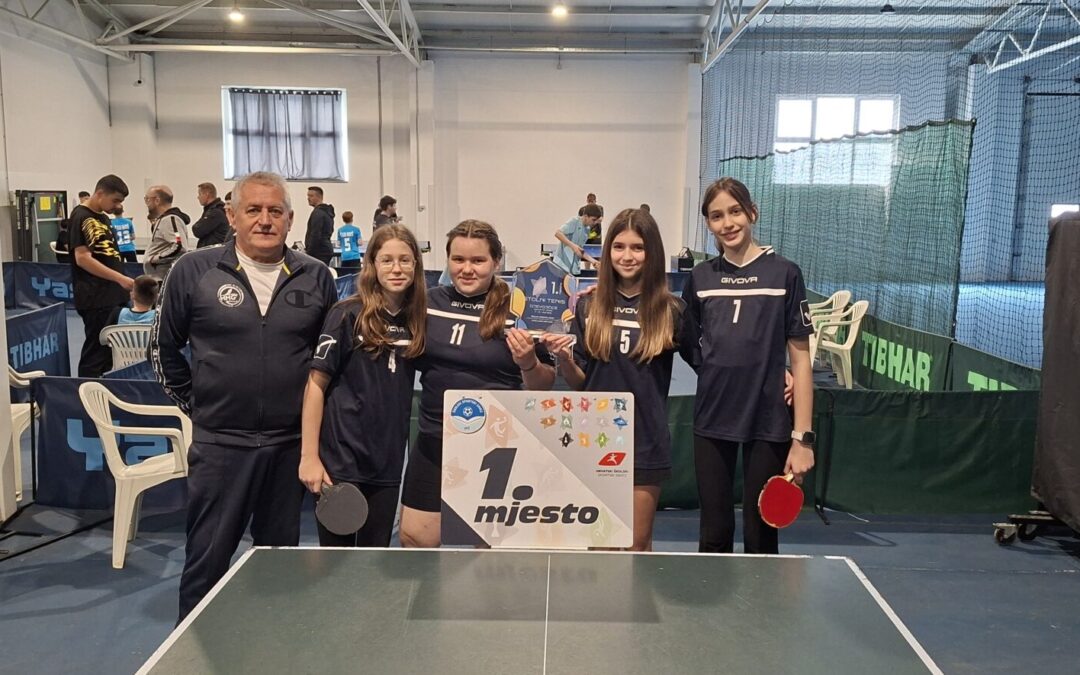 Izvješće sa Županijskog natjecanja učenika osnovnih škola u stolnom tenisu